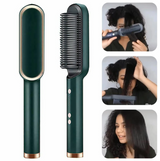 Heated Hair Brush Straightener